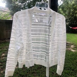Calvin Klein white cardigan